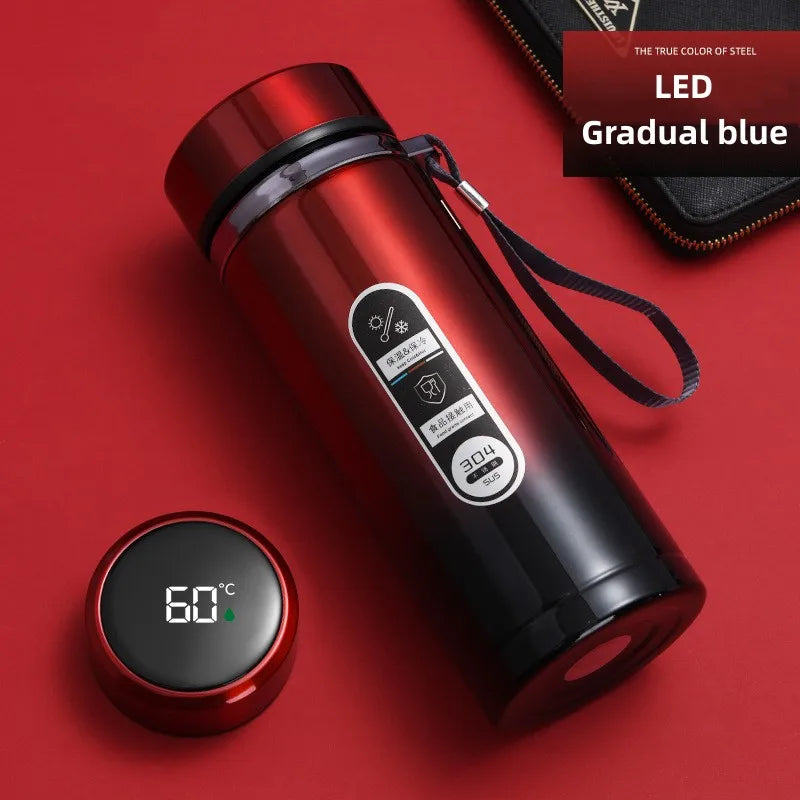SipSmart | Roestvrijstalen thermosfles - vacuüm geïsoleerde waterfles met LED temperatuurweergave