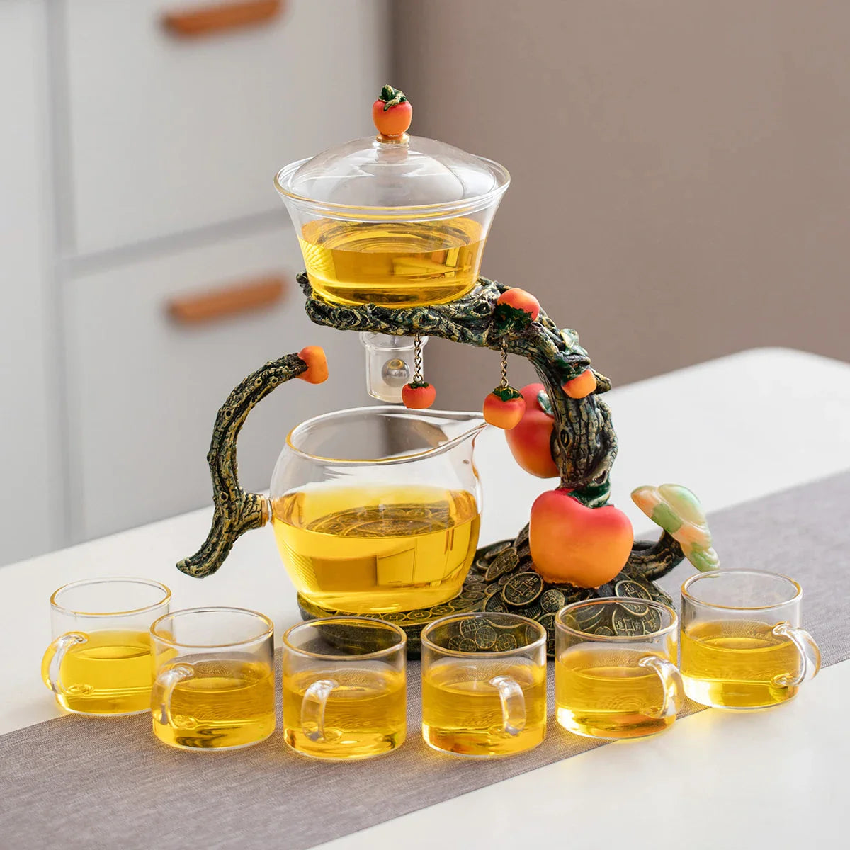 FortuneBrew | Fortune's Orchard Theepot thee-ei - Premium thee-ei met op fruit geïnspireerd ontwerp voor losse thee