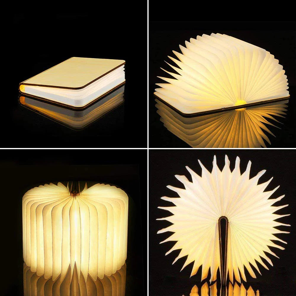 BookGlow | Opvouwbare boekenlamp - LED-bureaulamp, draagbaar & oplaadbaar, creatief nachtlampje