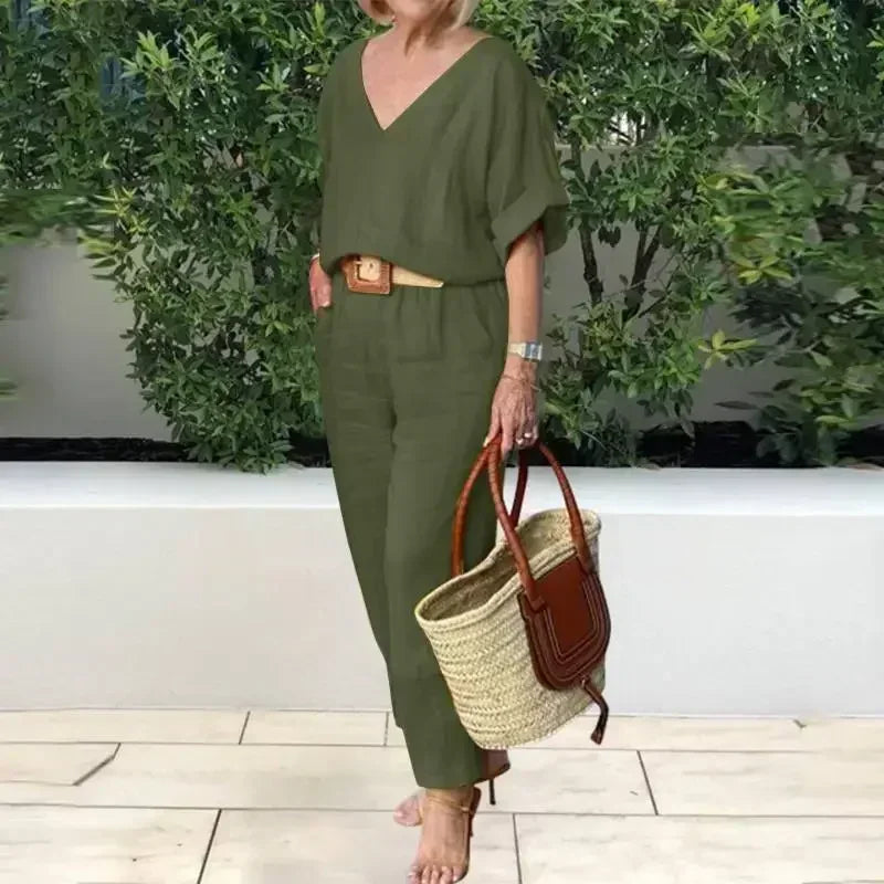 Kalina | Tweedelige lentecollectie voor dames – Casual bijpassende outfit met relaxte pasvorm