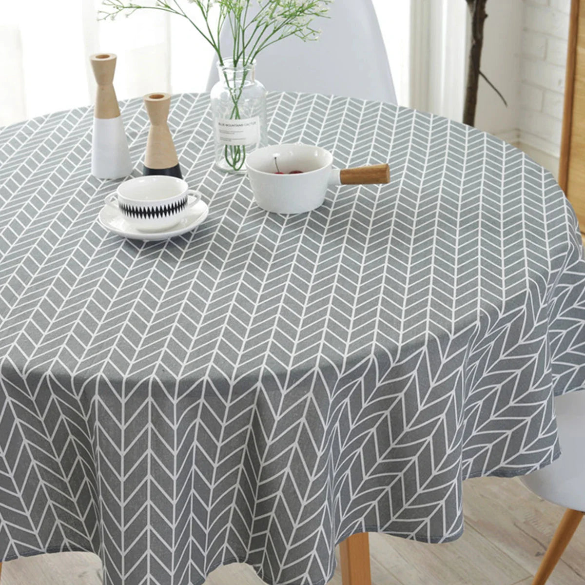 Rondelle | Rond tafelkleed - Elegant wasbaar tafelkleed, zachte stof, kreukherstellend
