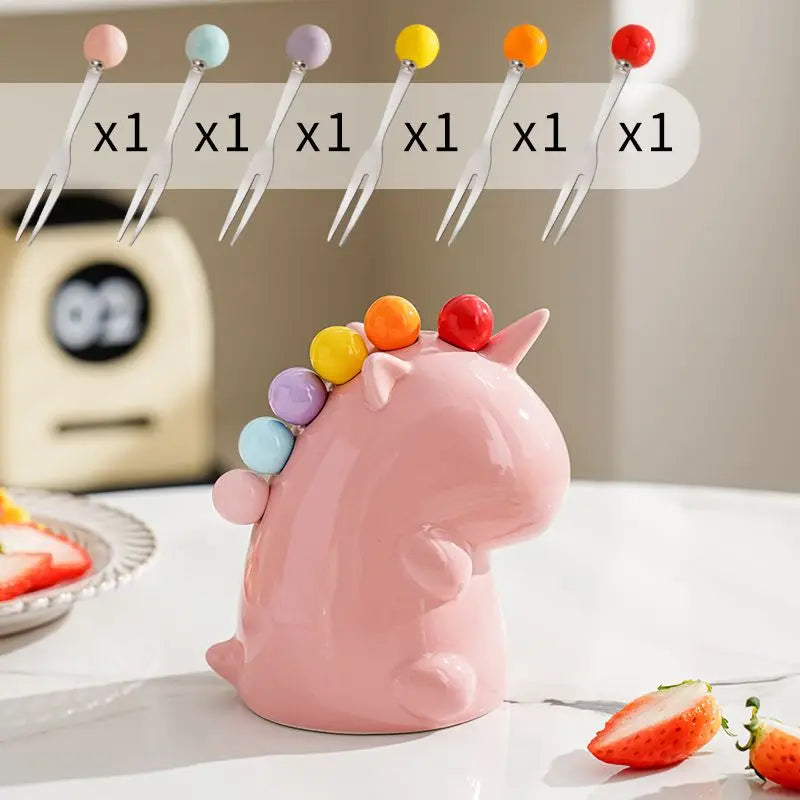 MysticSpikes | Keramische Eenhoorn Vorkenset - Decoratief, Uniek Ontwerp voor Feestjes