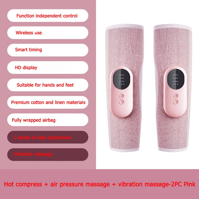 RelaxPod | Draagbare draadloze luchtcompressie-beenmassageapparaat – Trillingsbehandeling voor kuiten