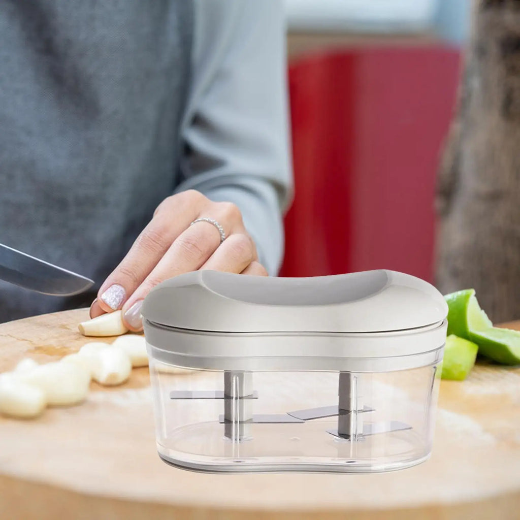 QuickChop | Groentesnijder - Multi-functionele Knoflook-, Ui- en Notenhakker, Eenvoudige Handmatige Voedselbereiding, Keukenhakgereedschap