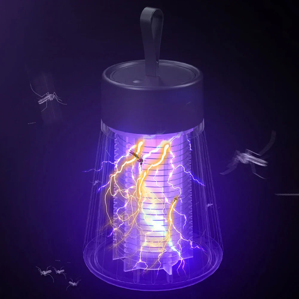 FlyFree | LED-muggenlamp – Stille insectenverdelger voor binnen en buiten voor muggen en vliegende insecten