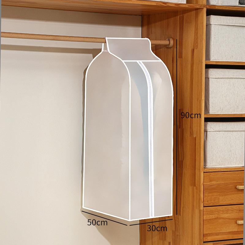 ClosetCocoon | Stofdichte kledinghoes - Ademende garderobe-organiser, Transparant & Opvouwbaar