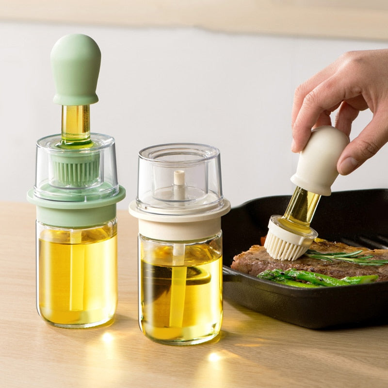 DrizzleBrush | Olie Spray Flesborstel - Olieverdeler voor Koken, Bakken, Grillen & Salade Dressing