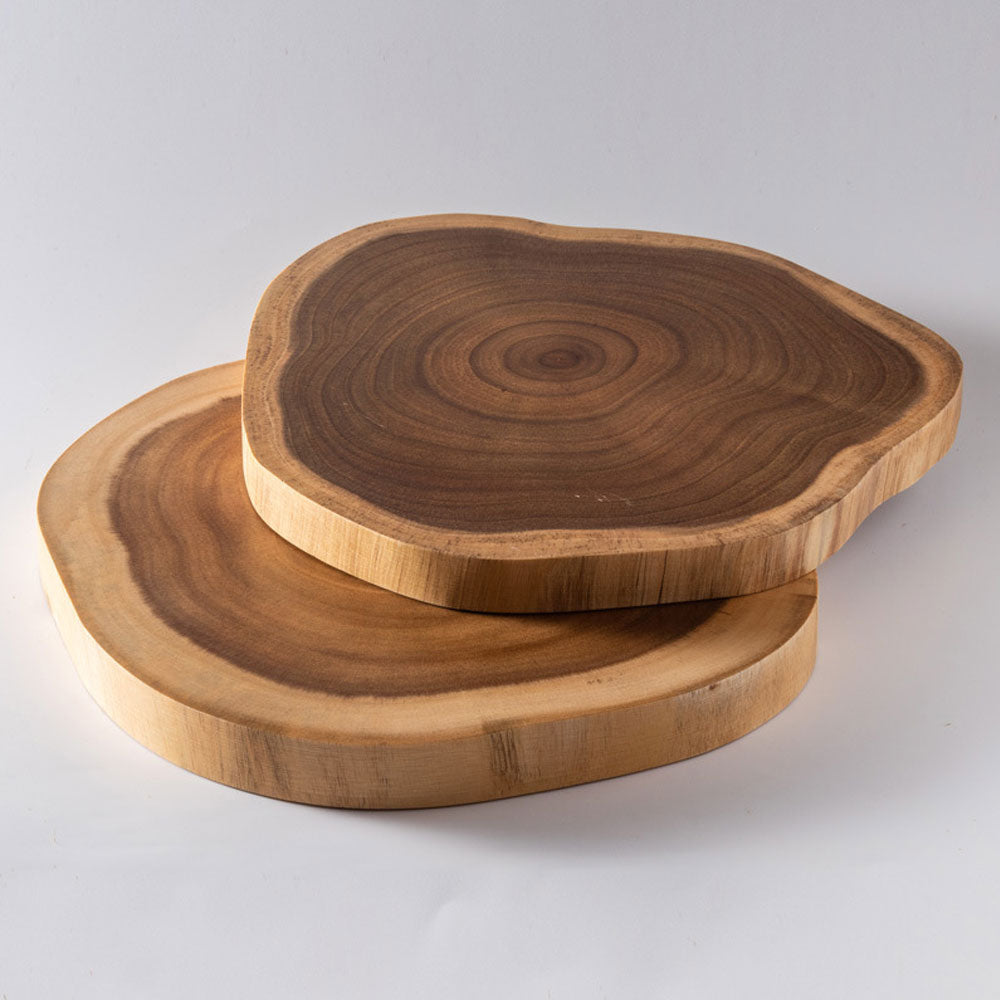 WoodBlock | Boomstronk Snijplank - Duurzame Houten Snijplank voor Keuken, Natuurlijk Boomstam Ontwerp