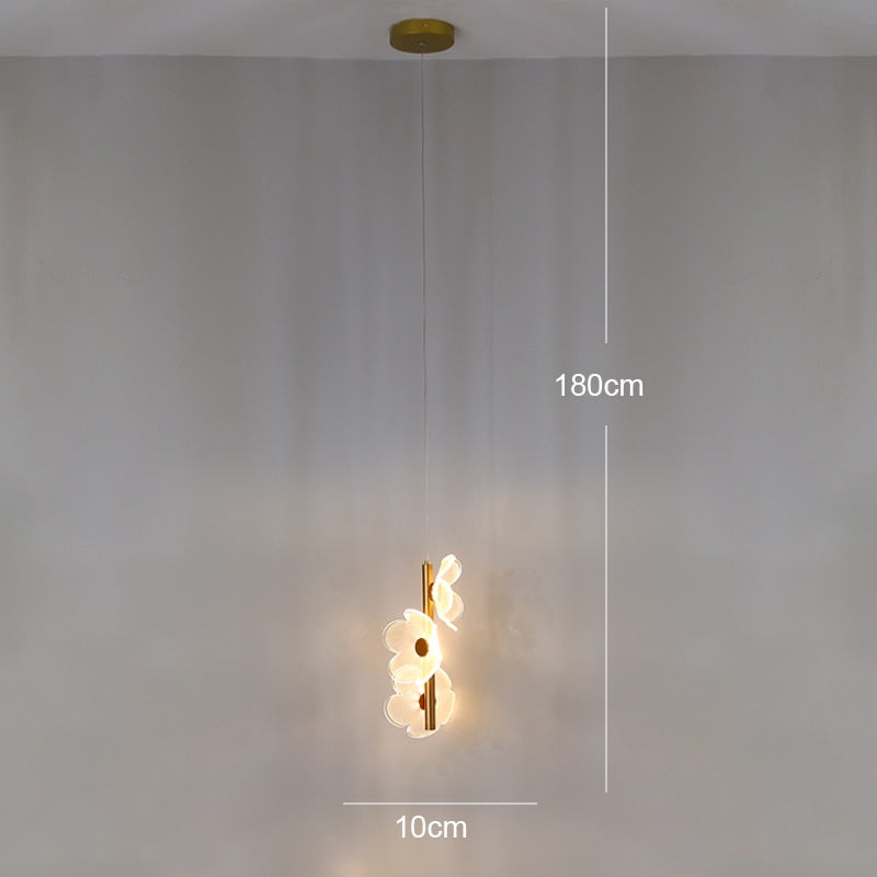 ChicFloret | Luxe Acryl Bloem Hanglamp - LED Opknoping Inrichting voor Woonkamer & Slaapkamer Decor