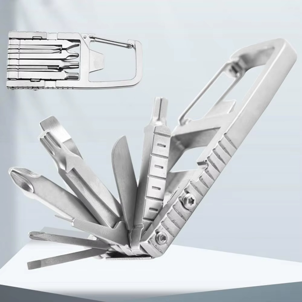 HandiX | 12-in-1 mini multitool  sleutelhanger, flesopener en schroevendraaier (5 stuks)