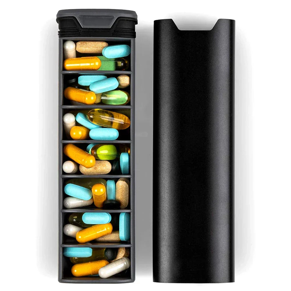 Pillara | Elegante 7-daagse pillendoos – Compacte, lekvrije weekorganizer voor medicijnen