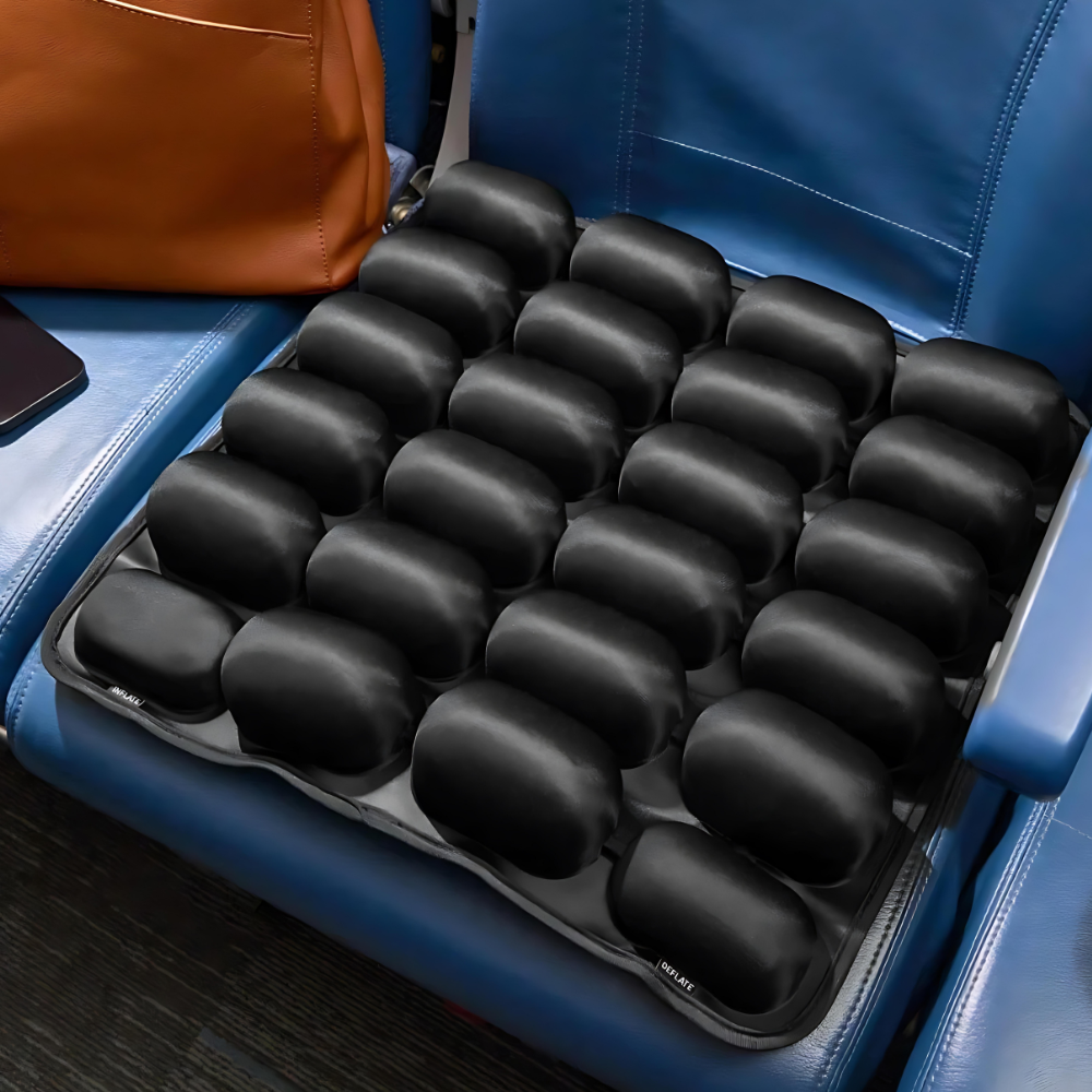 CloudSeat | Opblaasbaar zitkussen – Draagbaar lendensteunkussen voor comfort