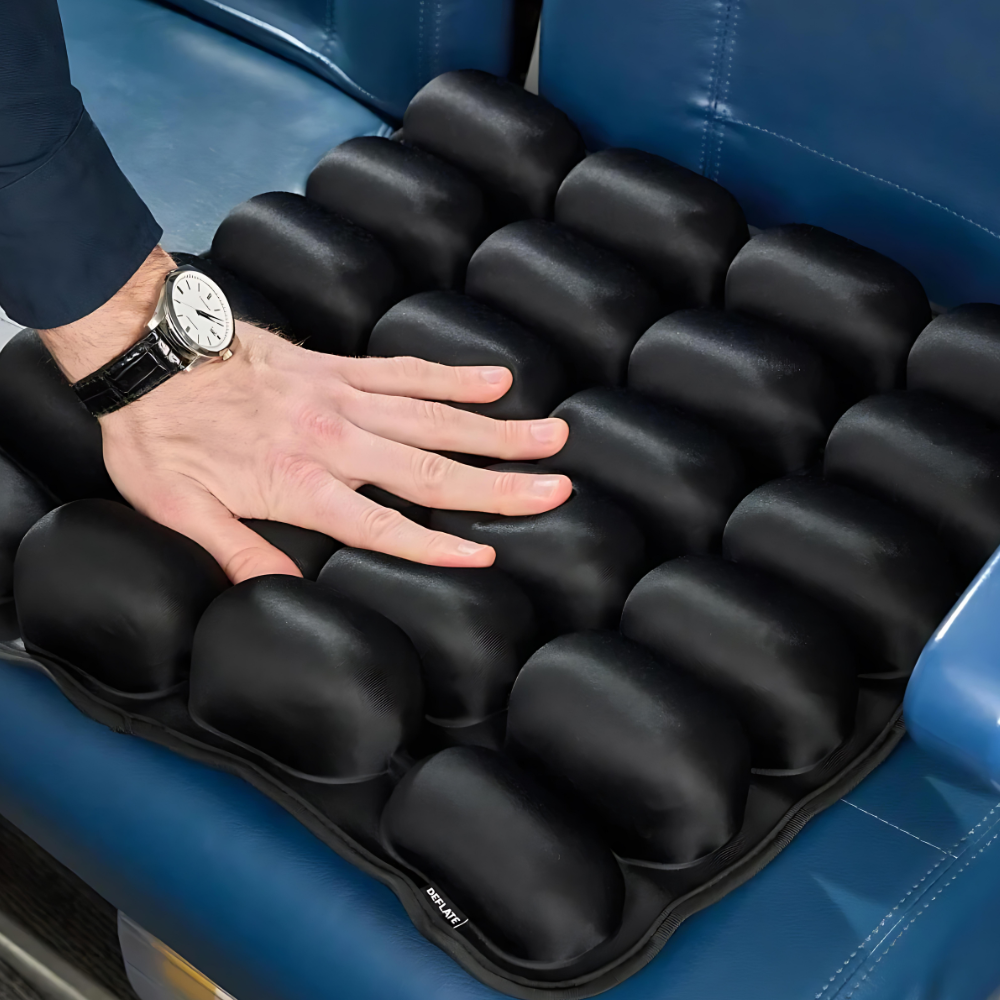 CloudSeat | Opblaasbaar zitkussen – Draagbaar lendensteunkussen voor comfort