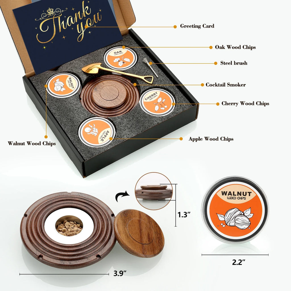 TorchTales | Cocktail Rookoven Kit - Whiskey & Bourbon Rookoven met Houtsnippers