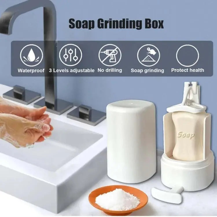 GrindBar | Hygiënische Zeepautomaat met Raspfunctie - Zeepstaafjes Scheerdoos
