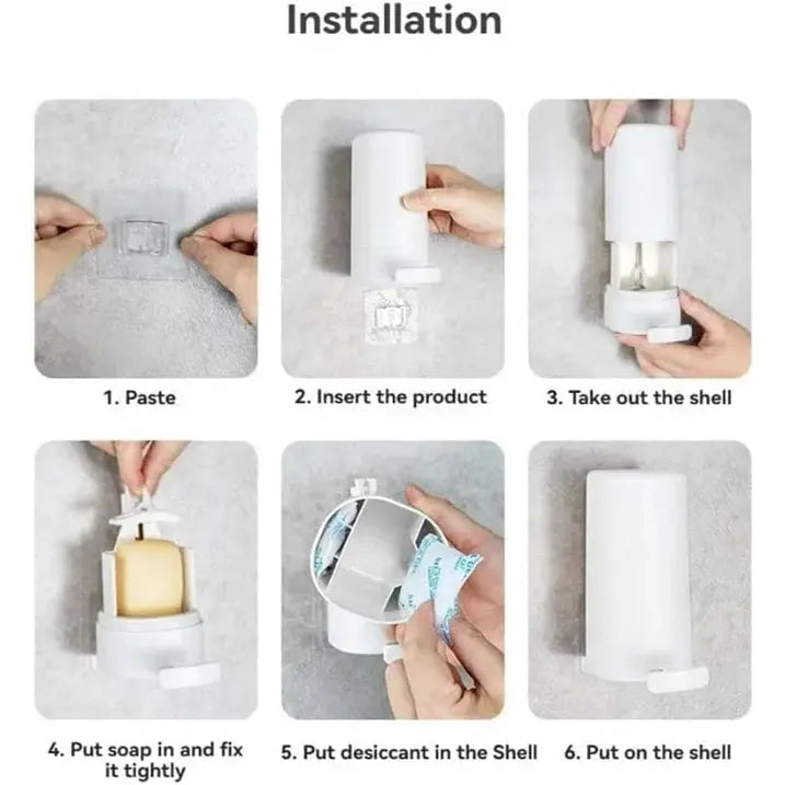 SoapWhirl | Zeepdispenser met wrijvingsfunctie – versnippert zeep, hygiënisch, antibacterieel