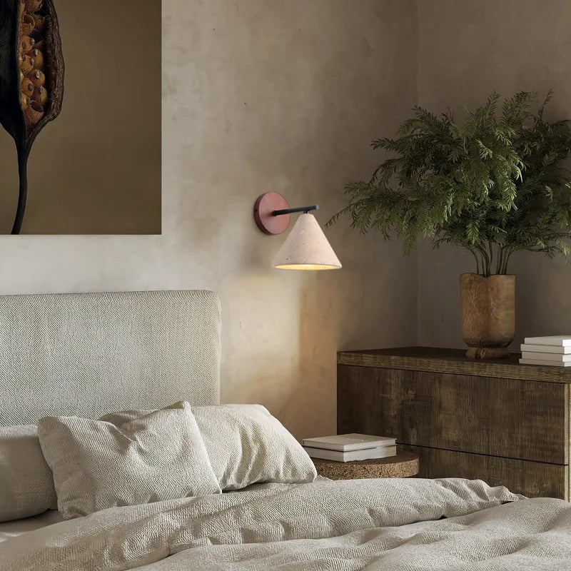 TerraLume | Natuurstenen wandlamp - Travertijn LED armatuur