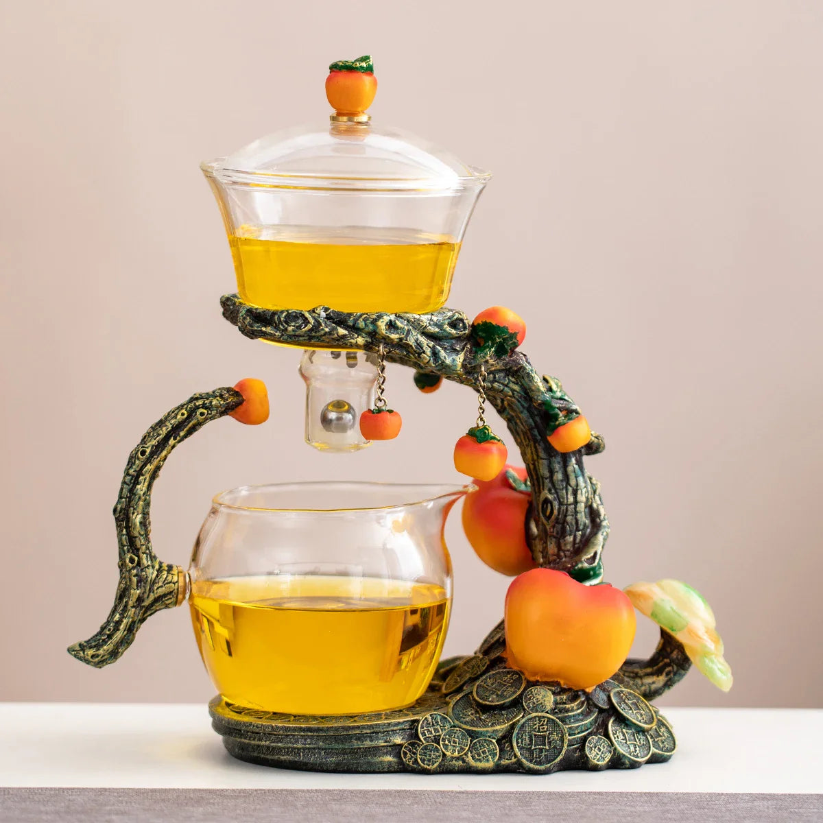 FortuneBrew | Fortune's Orchard Theepot thee-ei - Premium thee-ei met op fruit geïnspireerd ontwerp voor losse thee