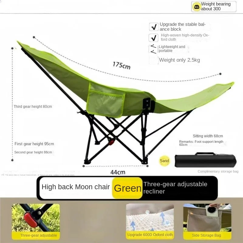 VistaLounger | Ligstoel voor buiten voor ontspanning op de camping, in de tuin en op het terras