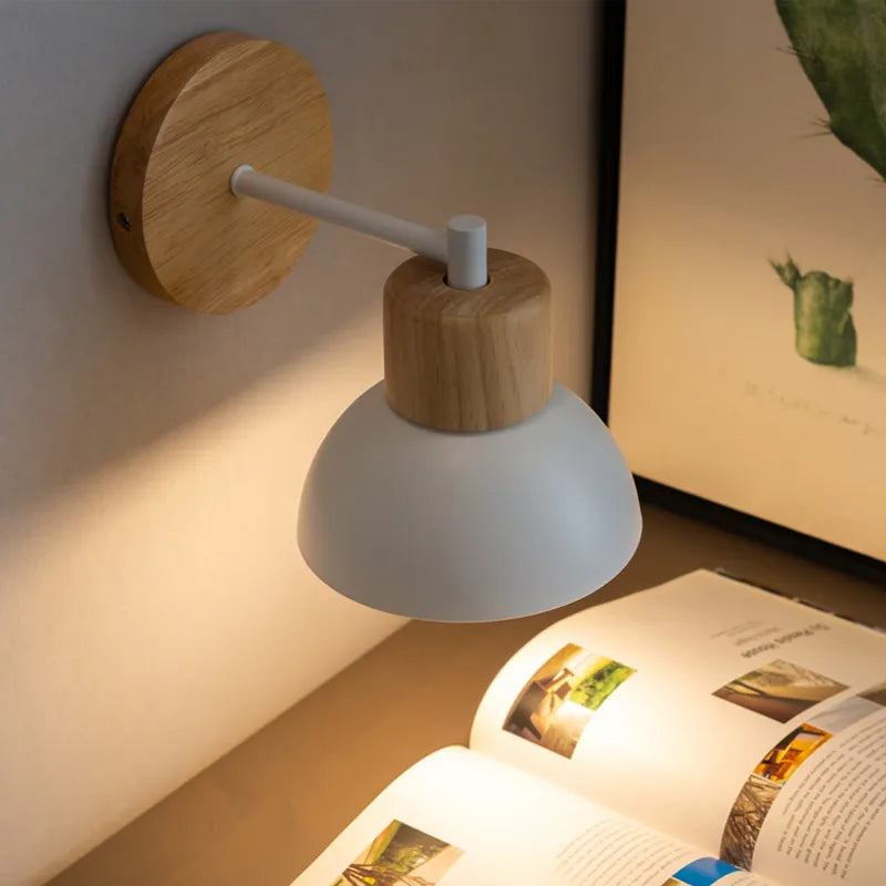 TimberRay | Scandinavische houten wandlamp - Rustieke woningverlichting, stijlvolle wandlamp