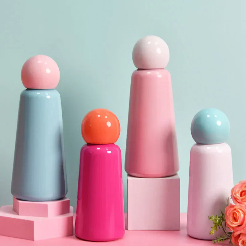 SipPop | 500ml thermosfles - 304 roestvrij staal, lekvrij, vacuüm geïsoleerd, 2-kleurige pastelkleur