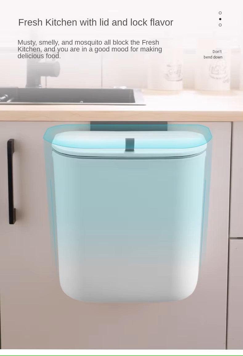 BinLift | Ruimtebesparende afvalbak voor wandmontage – Draaibare afvalbak voor keuken, badkamer en kantoor