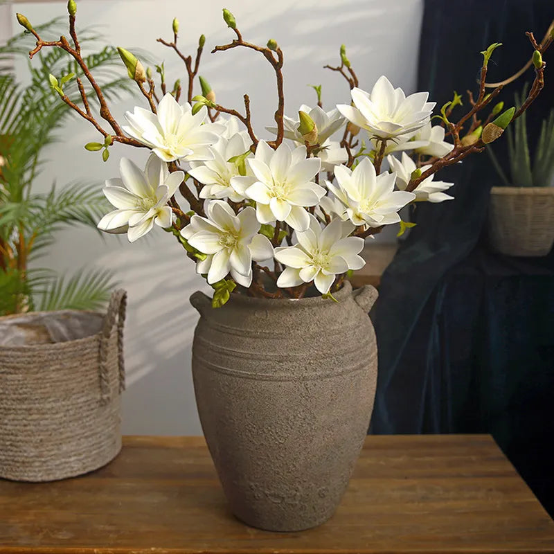 FloraLuxe | Kunstmatige Magnolia bloemen - Realistische Faux bloemdecoratie