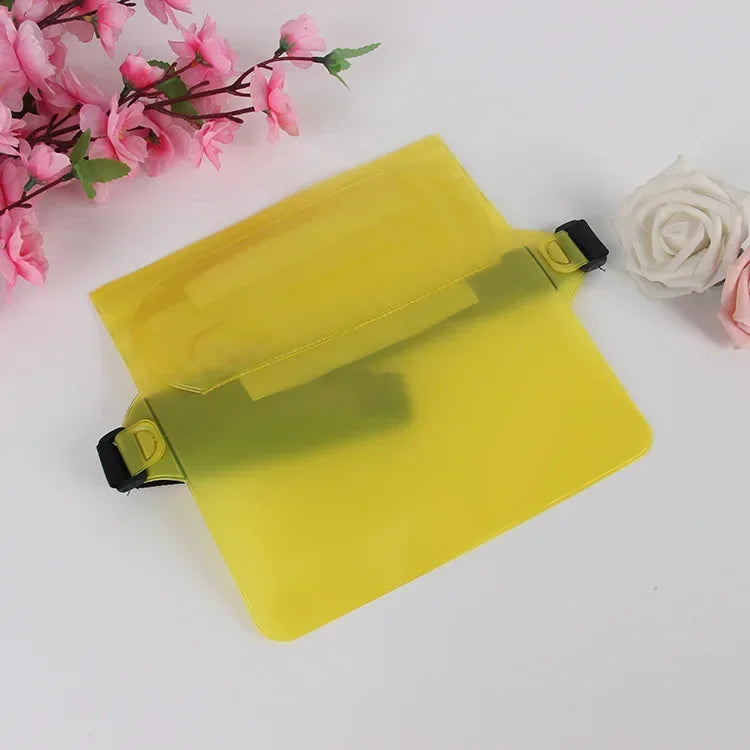 SplashSafe | Waterdicht heuptasje - Drievoudig afsluitbaar, transparant droogtasje voor smartphone