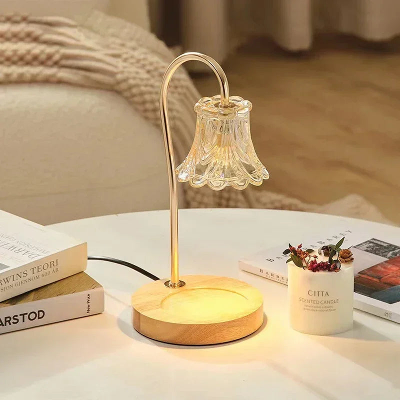 LumiFlora | Bloemvormige kaarsenwarmer - Elegant ontwerp, warm licht, woningdecoratie