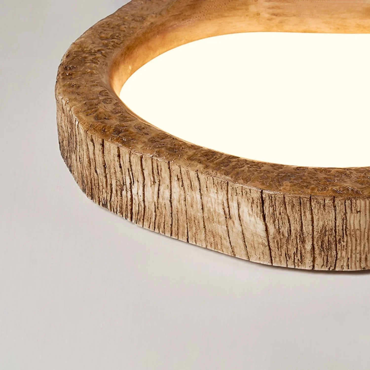 LogLustre | Betoverende Rustieke Log LED Plafondlamp