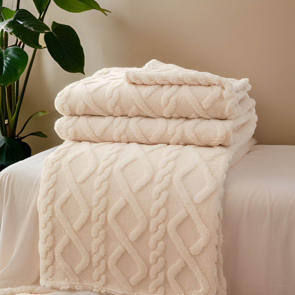 ComfyReign | Dubbelzijdig fleece dekbed – Zachte, knusse plaid voor bed en bank, warm winterbeddengoed
