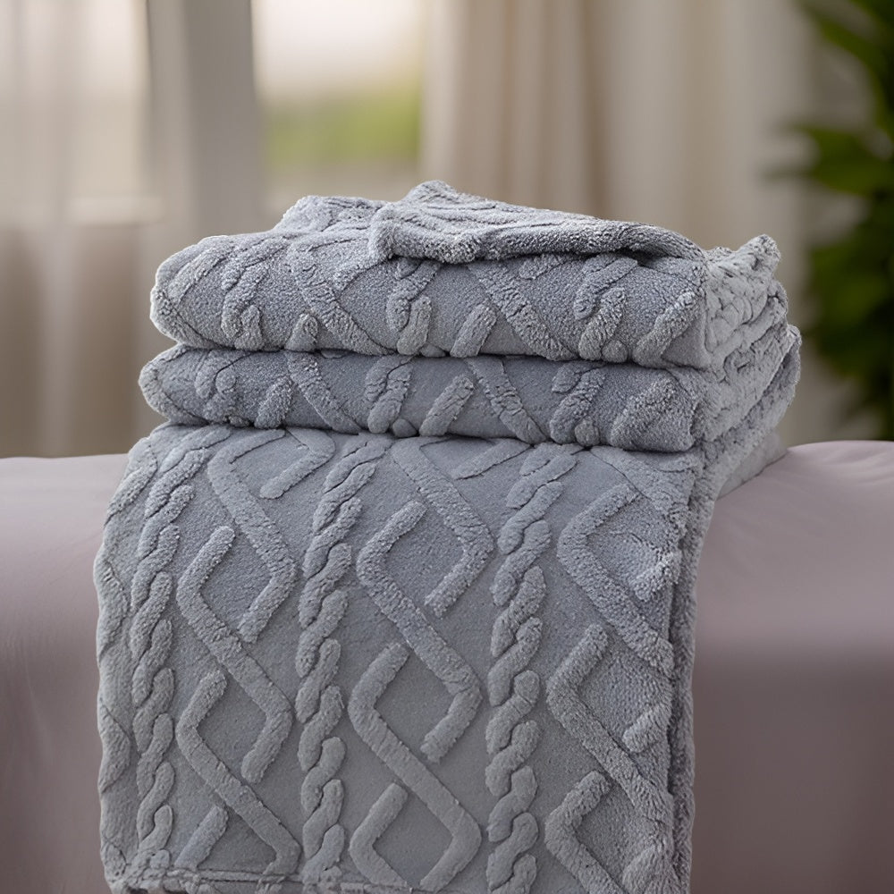 ComfyReign | Dubbelzijdig fleece dekbed – Zachte, knusse plaid voor bed en bank, warm winterbeddengoed