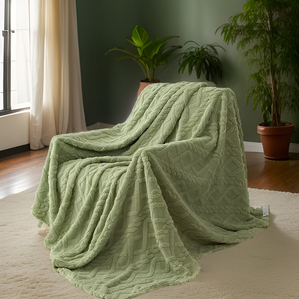 ComfyReign | Dubbelzijdig fleece dekbed – Zachte, knusse plaid voor bed en bank, warm winterbeddengoed