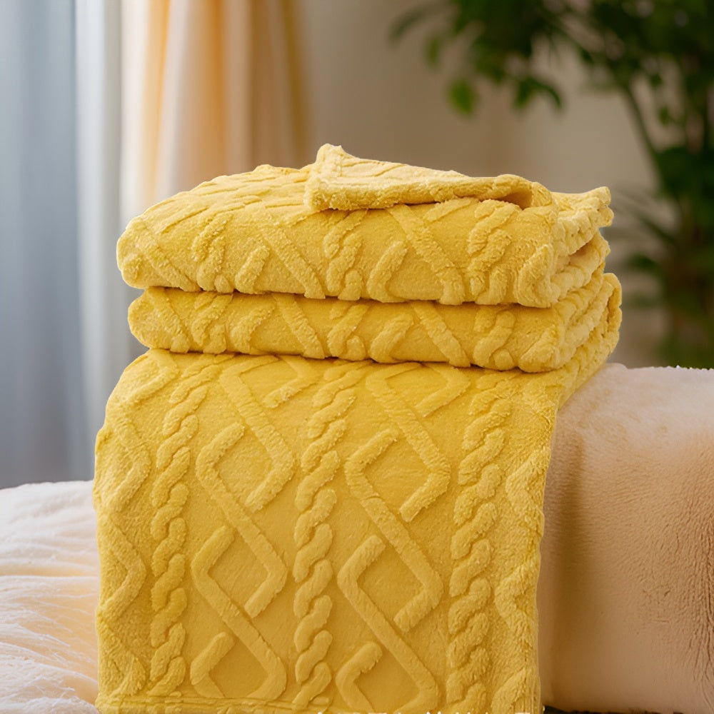ComfyReign | Dubbelzijdig fleece dekbed – Zachte, knusse plaid voor bed en bank, warm winterbeddengoed