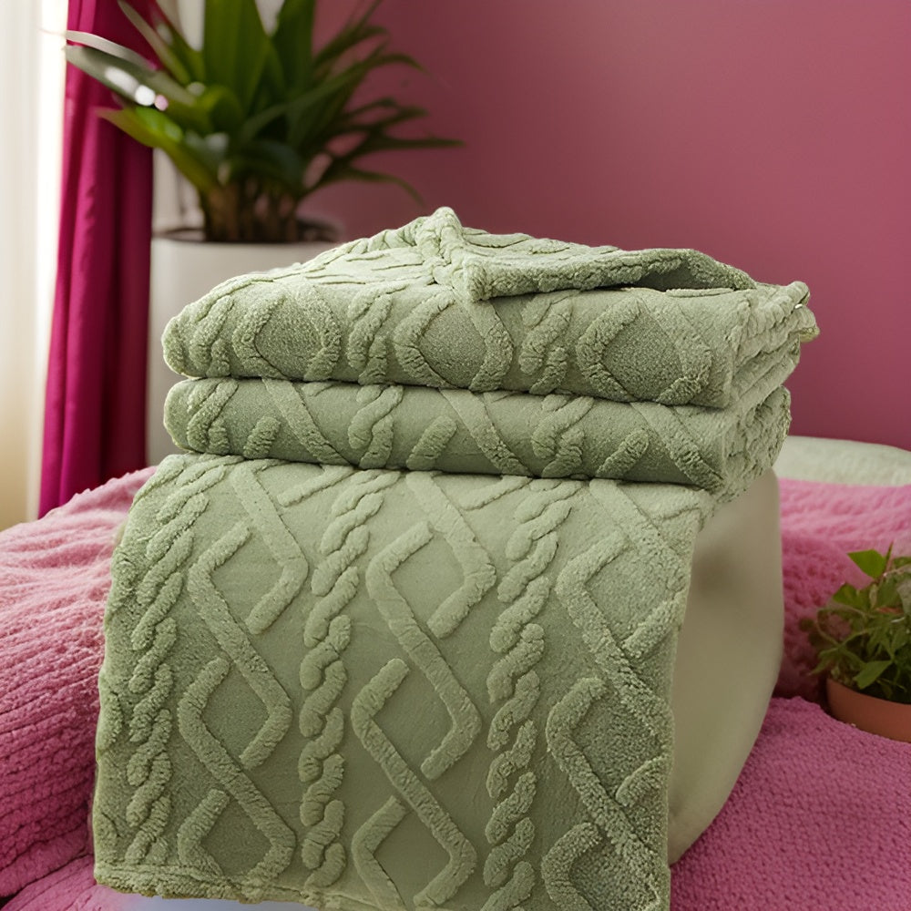 ComfyReign | Dubbelzijdig fleece dekbed – Zachte, knusse plaid voor bed en bank, warm winterbeddengoed