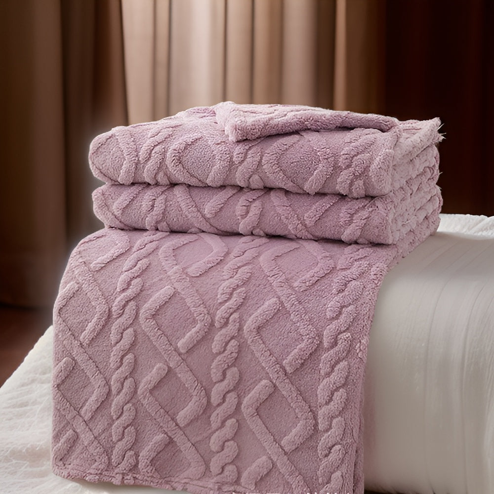 ComfyReign | Dubbelzijdig fleece dekbed – Zachte, knusse plaid voor bed en bank, warm winterbeddengoed