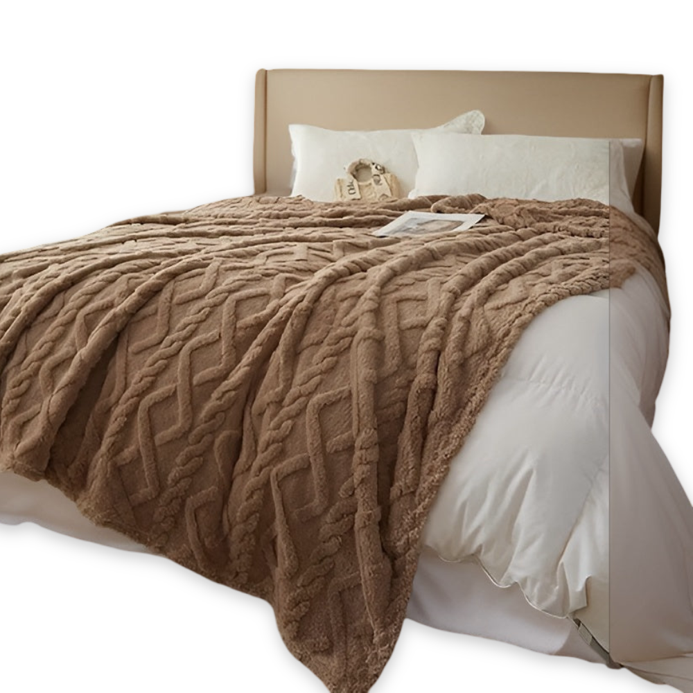 ComfyReign | Dubbelzijdig fleece dekbed – Zachte, knusse plaid voor bed en bank, warm winterbeddengoed