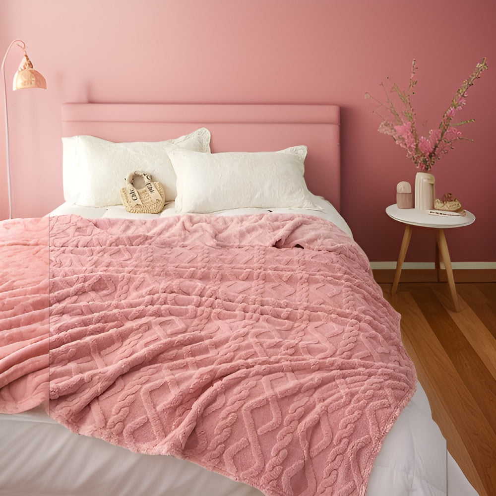 ComfyReign | Dubbelzijdig fleece dekbed – Zachte, knusse plaid voor bed en bank, warm winterbeddengoed
