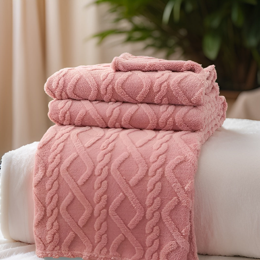 ComfyReign | Dubbelzijdig fleece dekbed – Zachte, knusse plaid voor bed en bank, warm winterbeddengoed