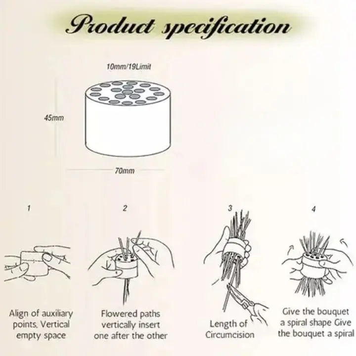 BloomTwirl | Spiraalvormige bloemstelenhouder – Herbruikbare vaasinzet voor boeketten en bloemstukken