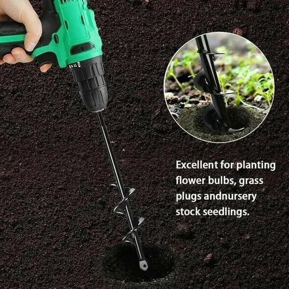 BurrowBit | Spiraalboor - grondboor voor snelle plantgaten, compatibel met elke accuboormachine