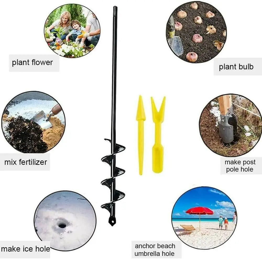 BurrowBit | Spiraalboor - grondboor voor snelle plantgaten, compatibel met elke accuboormachine