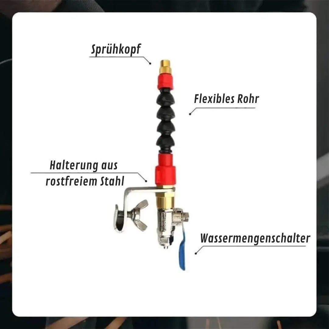 FineSpritz | Stofarme spuit - precisiegereedschap voor doe-het-zelvers, eenvoudig instelbare spuit voor schoon snijwerk