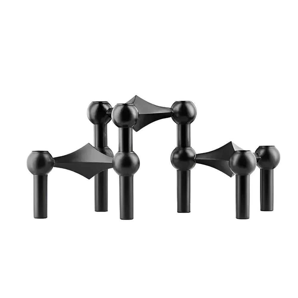 FlareMist | Scandinavische metalen kandelaars – Moderne minimalistische woondecoratie