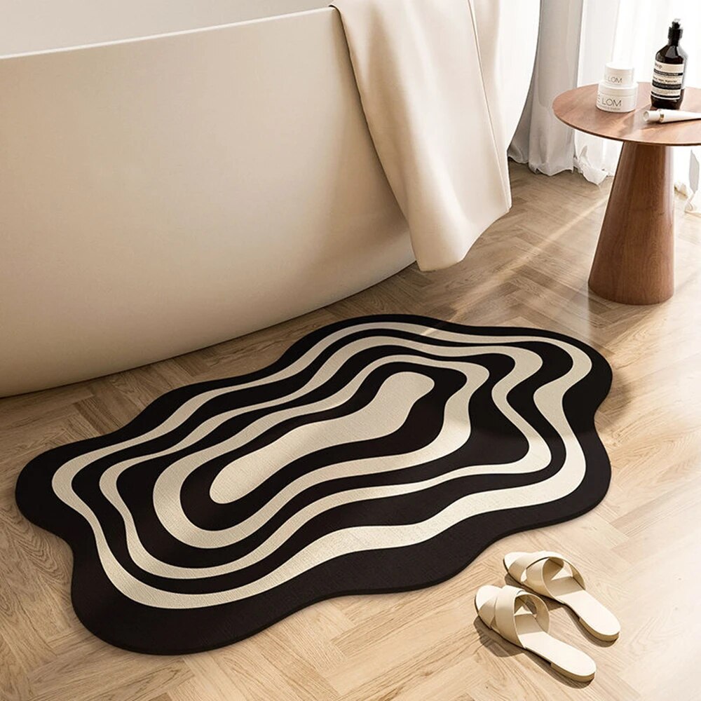 MorphMat | Absorberende Onregelmatige Badmat - Sneldrogend, Antislip