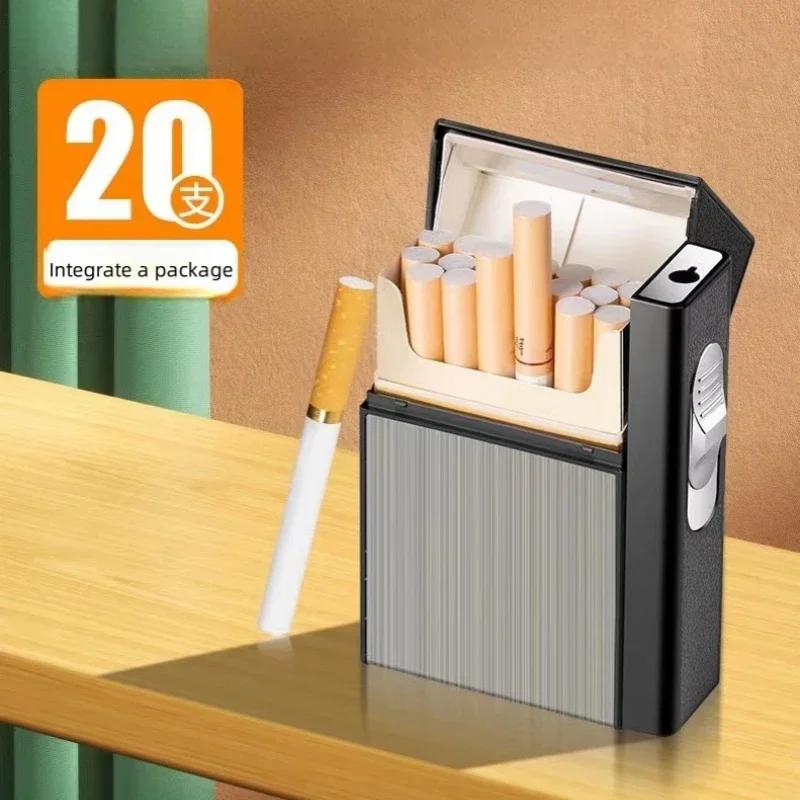 SmokeMate | Metalen sigarettenhouder met ingebouwde aansteker – compact en reisvriendelijk