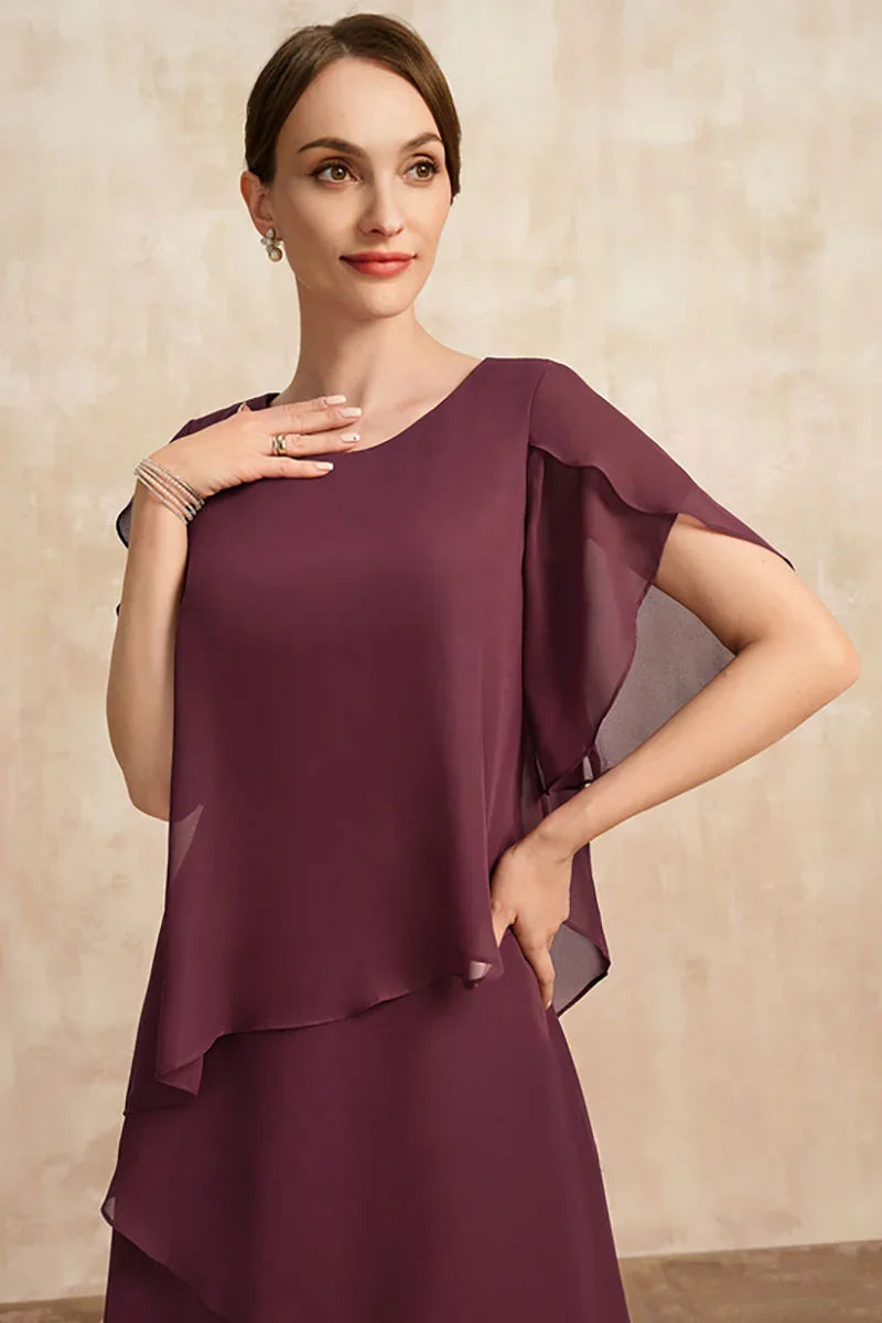 Kalia | Casual winterjurk voor dames – modieuze midi-jurk met lange mouwen