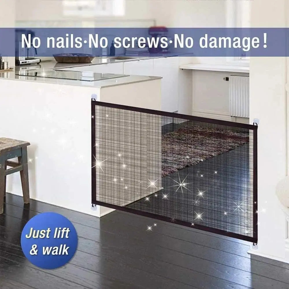 PetBarrier | Draagbaar veiligheidshekje voor huisdieren – Flexibele barrière voor binnen en buiten