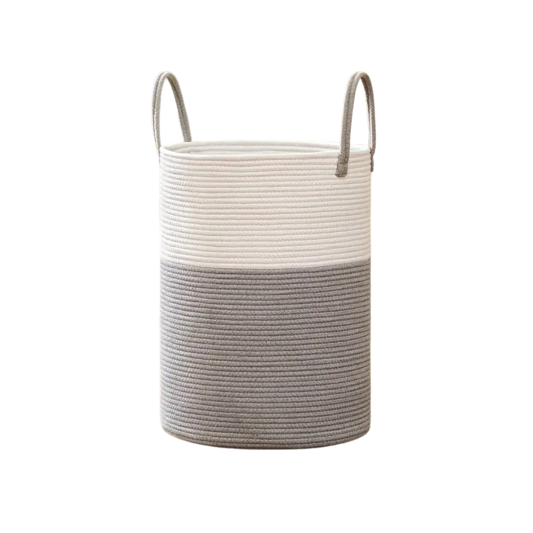 ChicTidy | Elegante geweven wasmand – Duurzame opbergmand van touw voor kleding