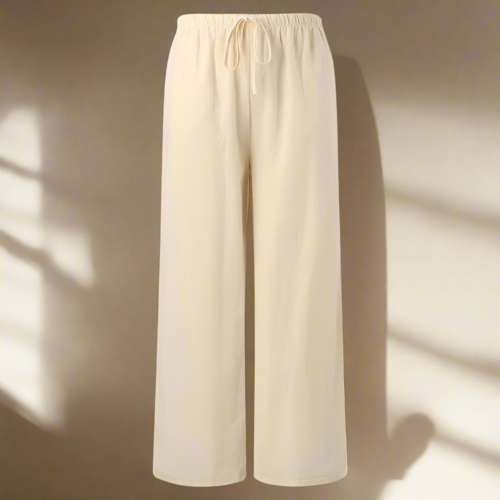 Narelle | Chique damesbroek – Elegante casual broek met hoge taille en wijde pijpen